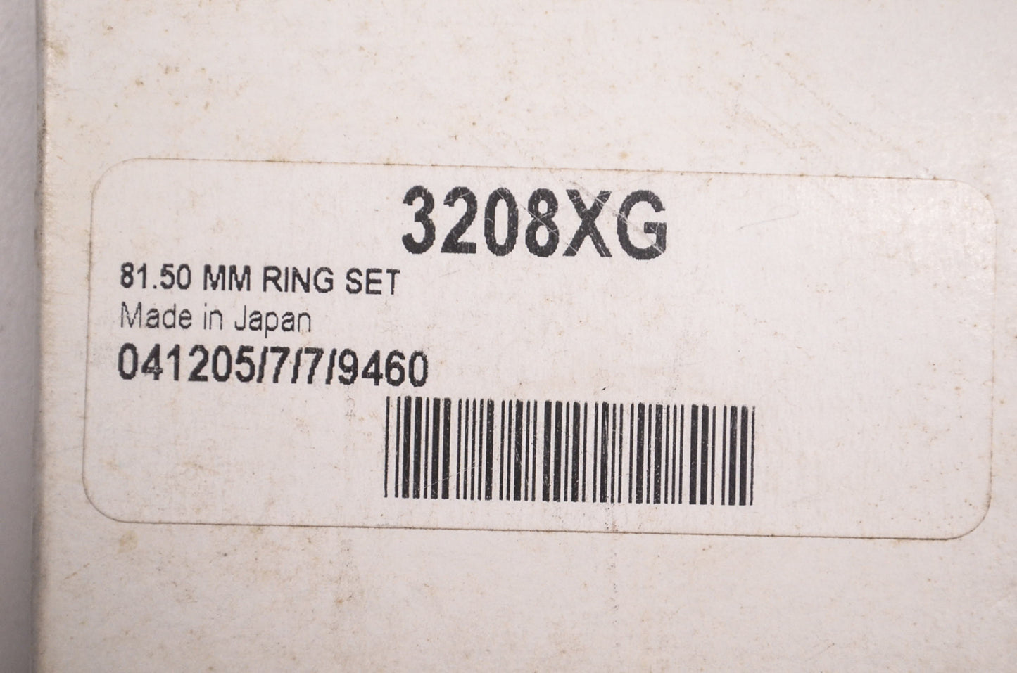 Wiseco XG3208H, 3208XG Piston Ring Set NOS