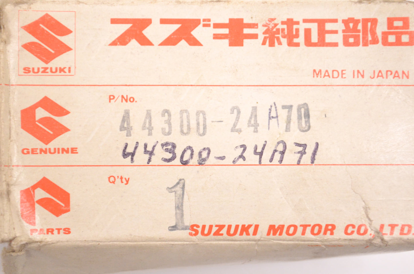 New OEM Suzuki 44300-24A71 Fuel Cock Assembly NOS