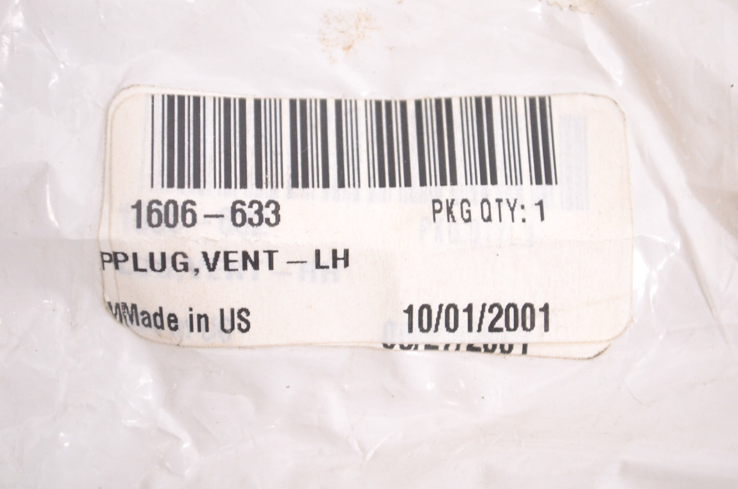 New OEM Arctic Cat 1606-633 Vent Plug Left Hand NOS
