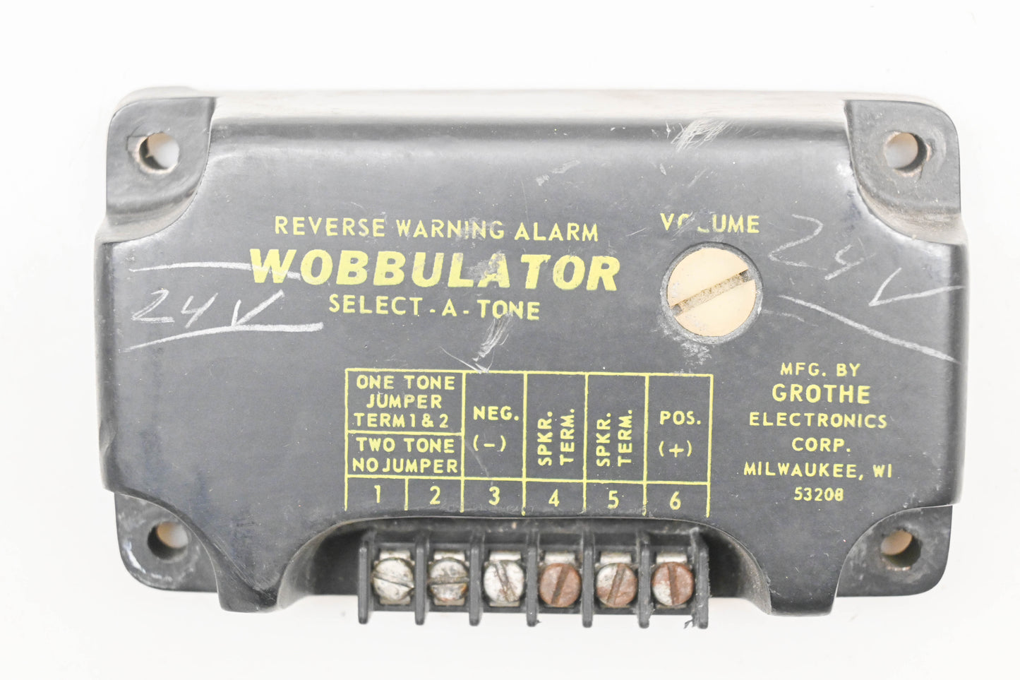 Grothe Electronics GR-2 24V Select-A-Tone Reverse Warning Alarm Wobbulator