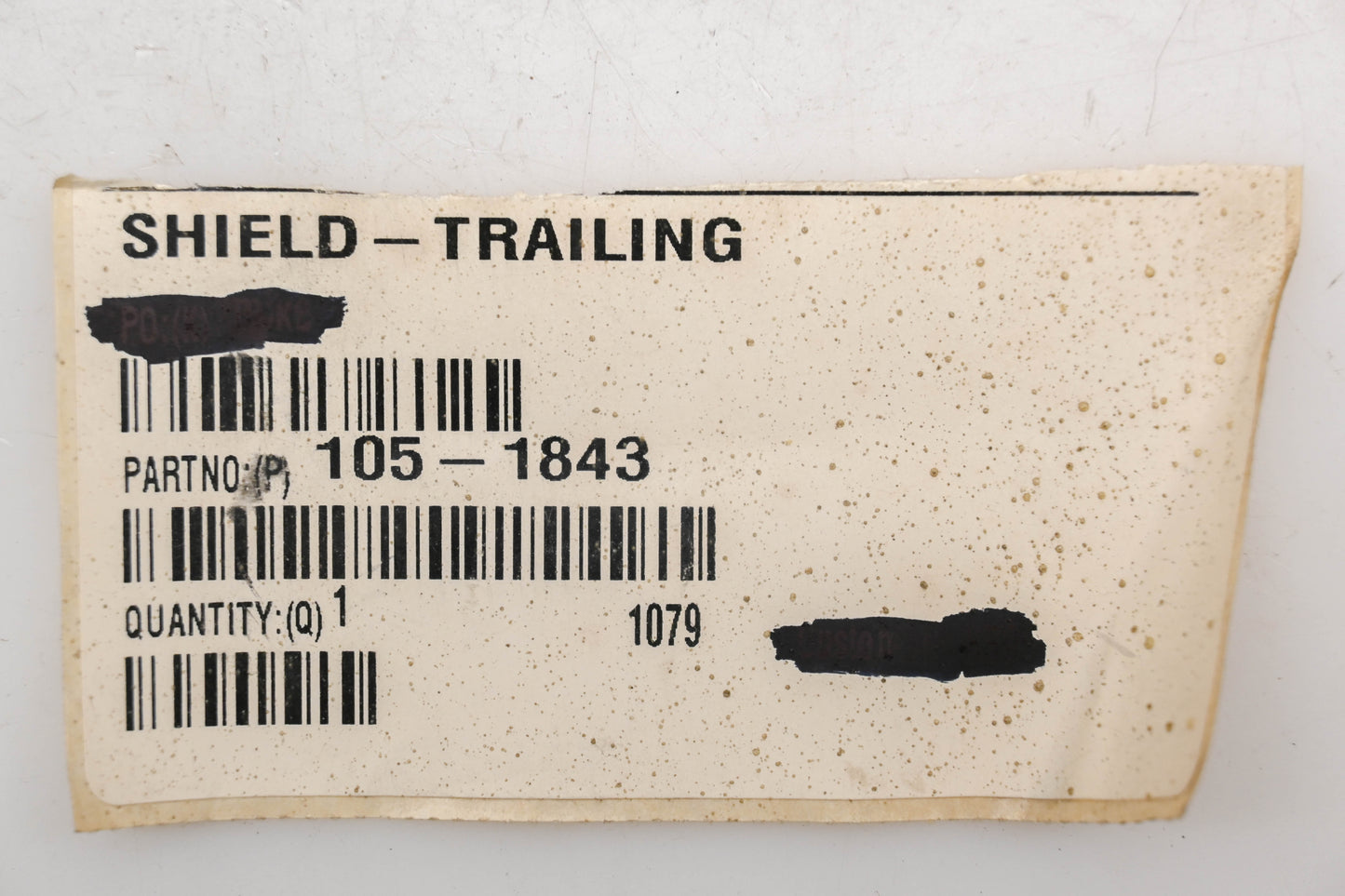 Toro 105-1843, 114-1585 17-3/4" Trailing Shield NOS