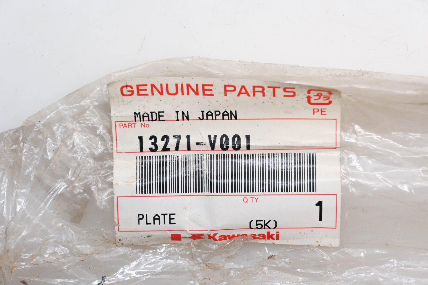 New OEM Kawasaki 13271-V001 Plate NOS