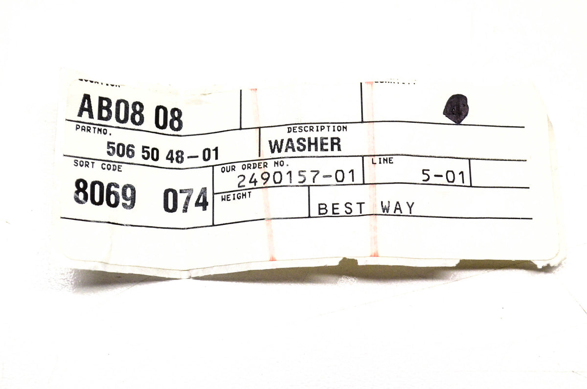 New OEM Husqvarna 506 50 48-01 Washer NOS