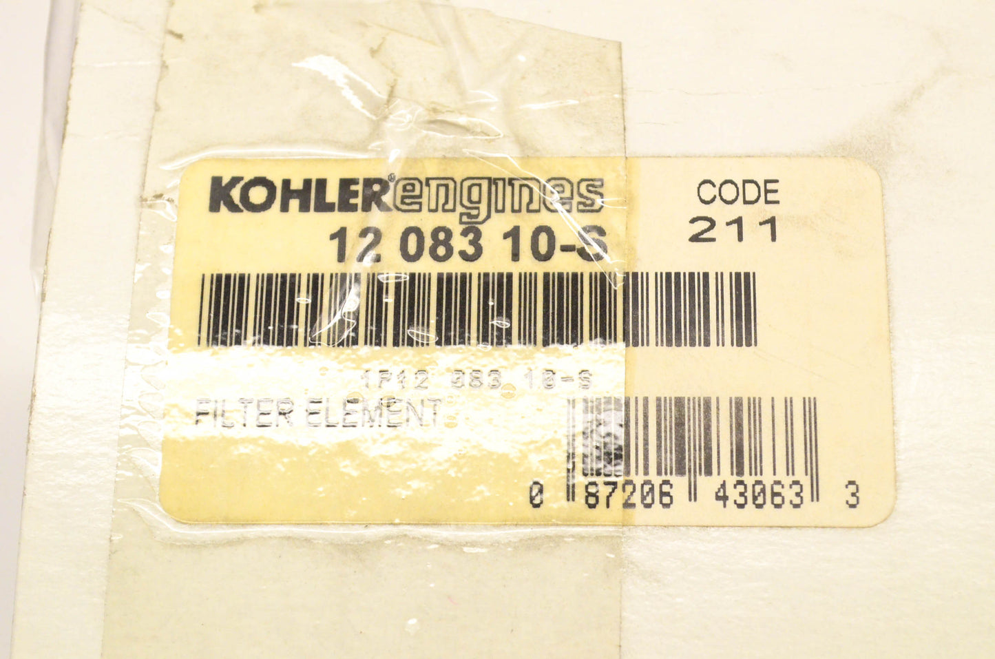 Kohler 12 083 10-S Air Filter Kit NOS