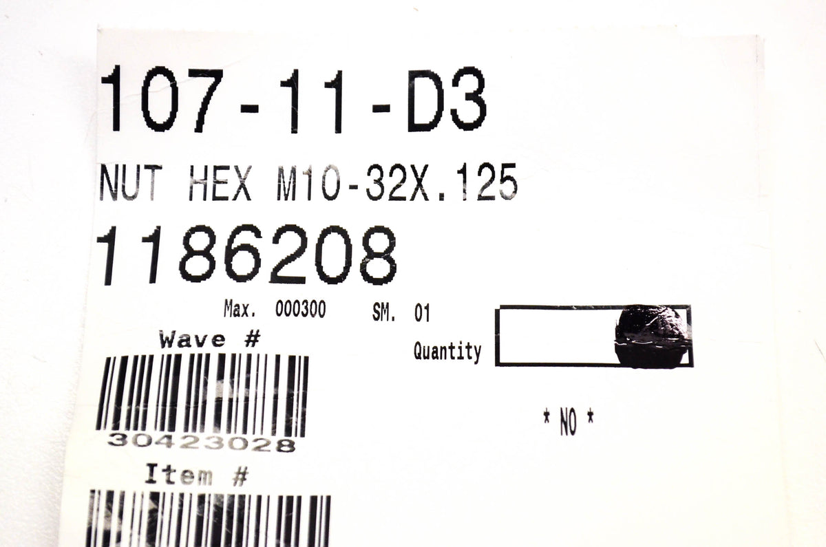 MTD 1186208 Nut NOS