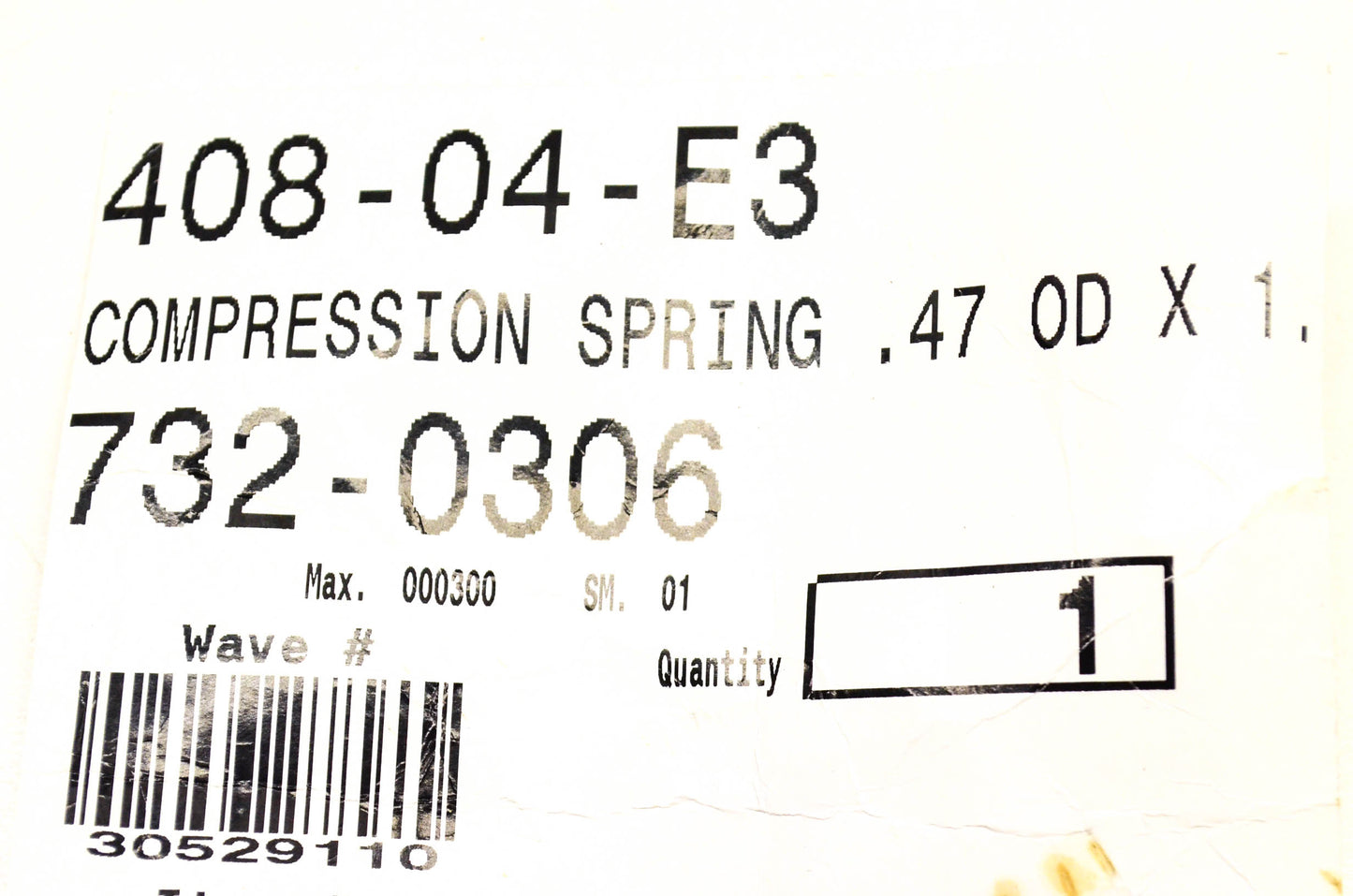 MTD 732-0306 Compression Spring NOS