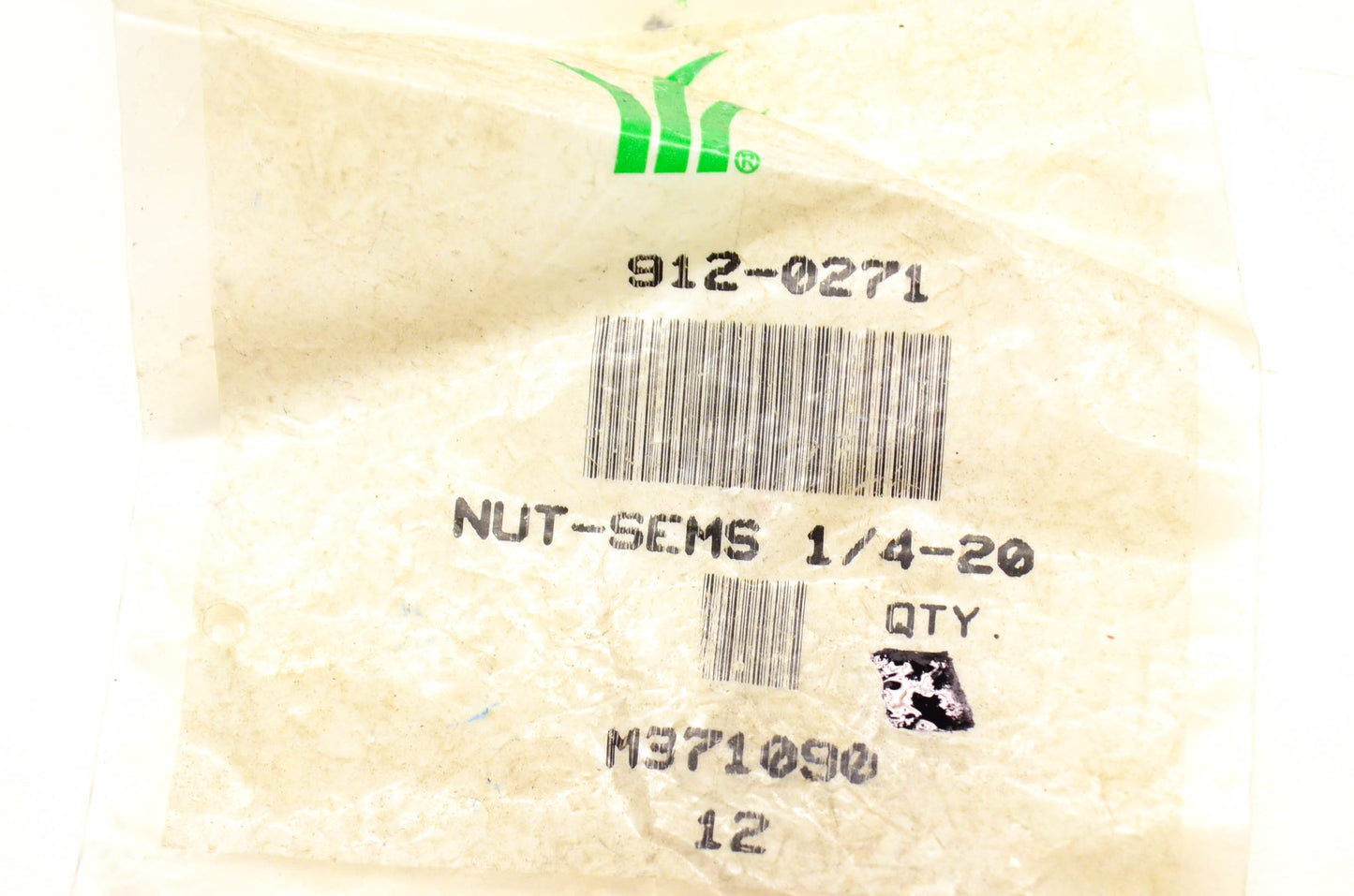 MTD 912-0271 Sem Nut 1/4-20 Qty 2 NOS