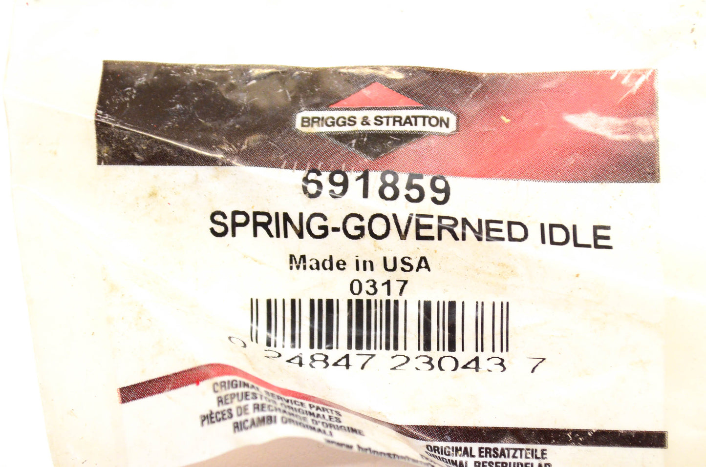 New OEM Briggs & Stratton 691859 Governor Idle Spring NOS