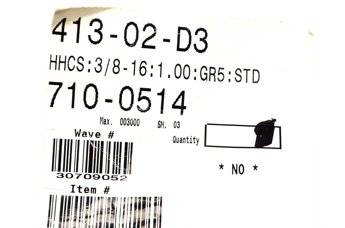 MTD 710-0514 Hex Screw NOS