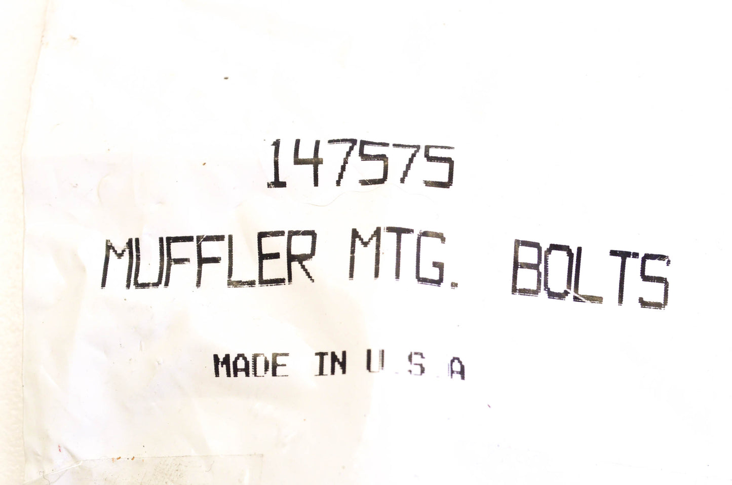 MTD 147575 Muffle Mounting Bolt Qty 2 NOS