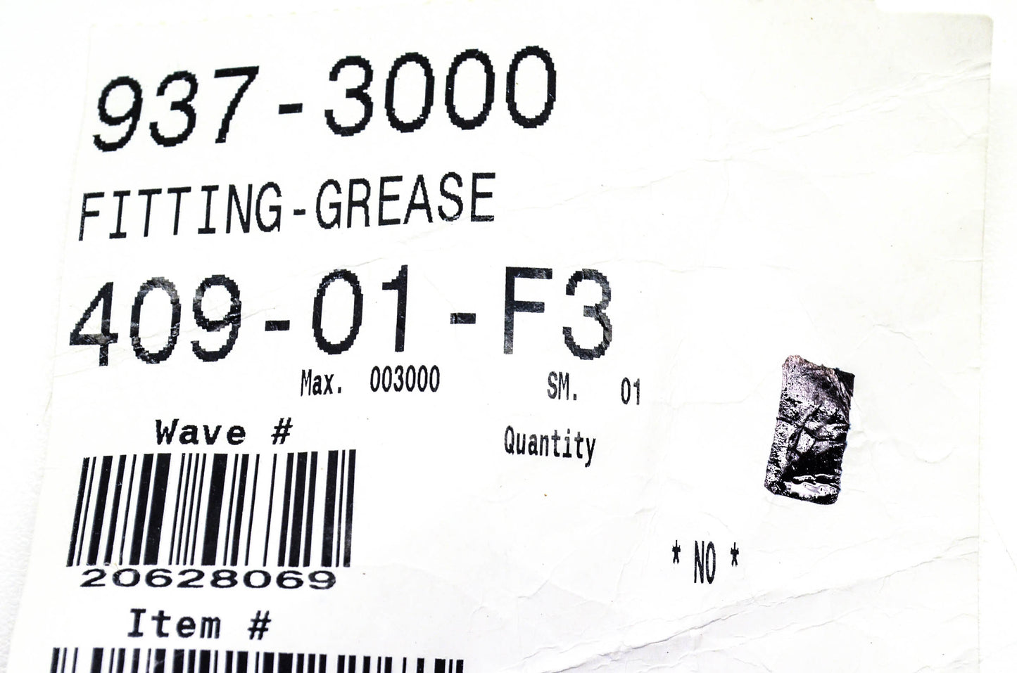 MTD 937-3000 Grease Fitting NOS