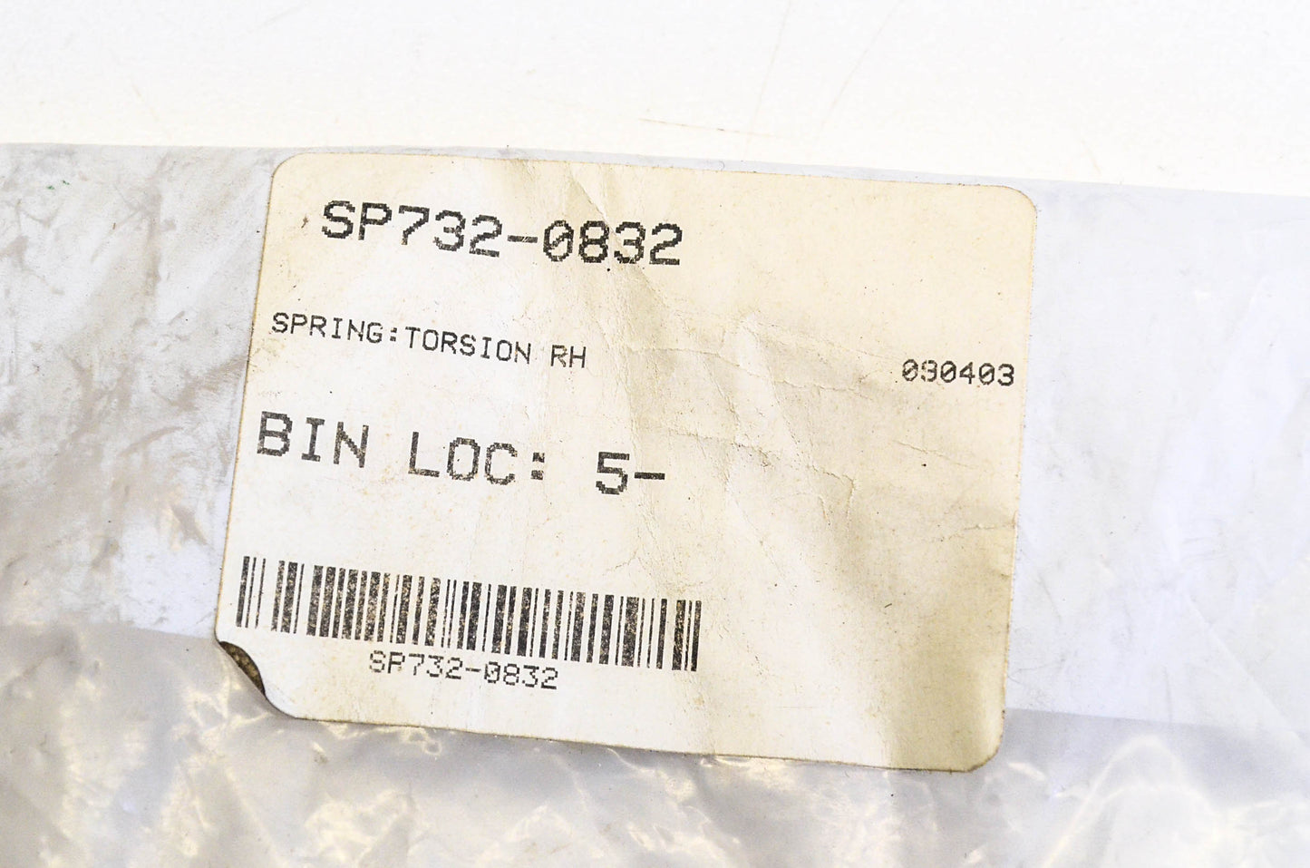MTD 732-0832 Torsion Spring NOS