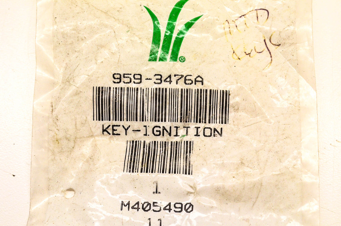Cub Cadet 959-3476A, M405490 Ignition Key NOS