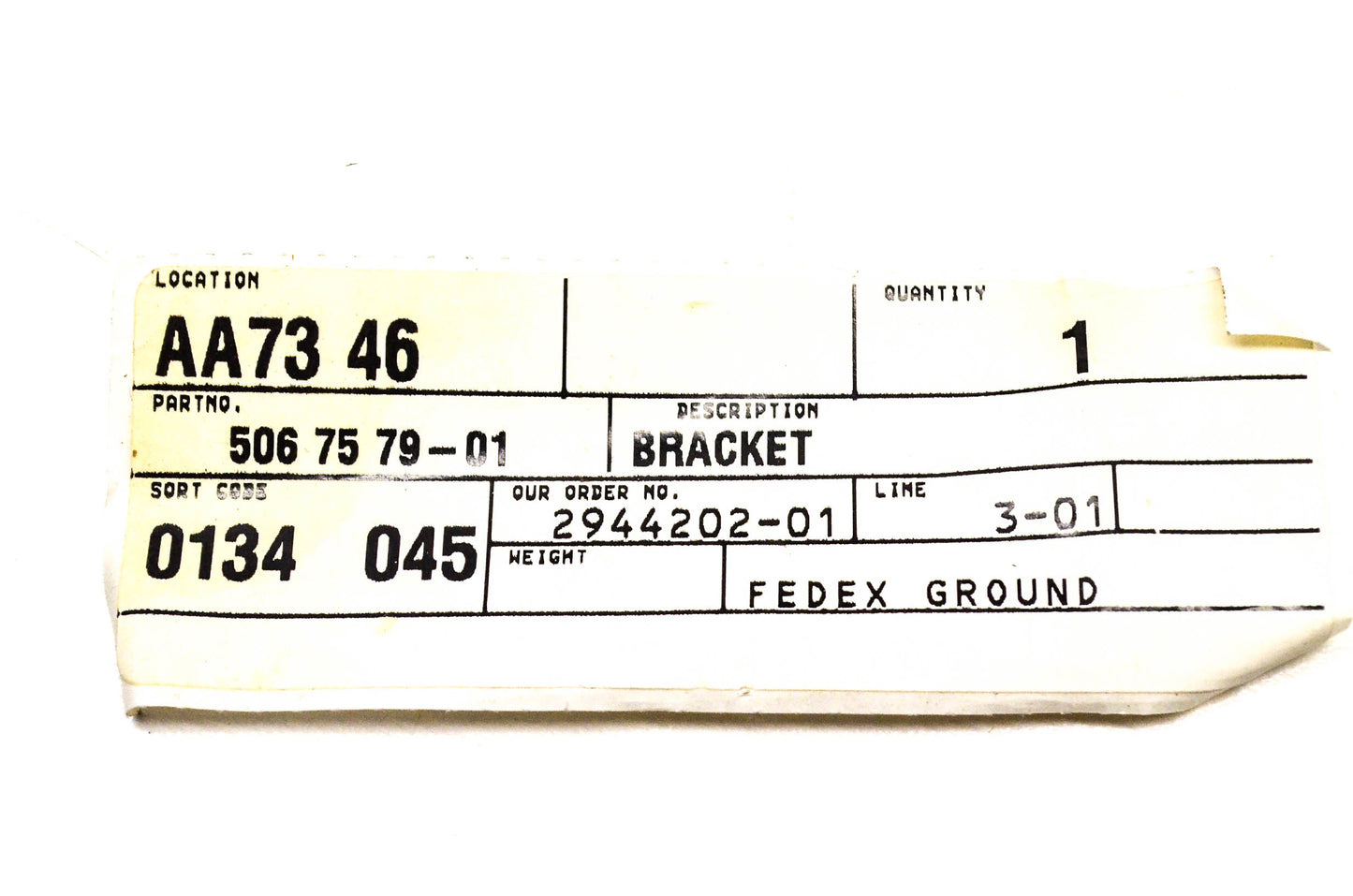 New OEM Husqvarna 506757901, 506 75 79-01 Bracket NOS