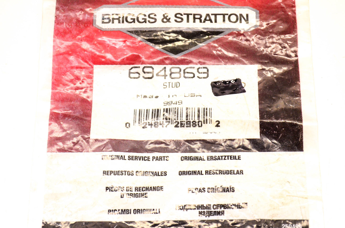 New OEM Briggs & Stratton 694869 Stud NOS