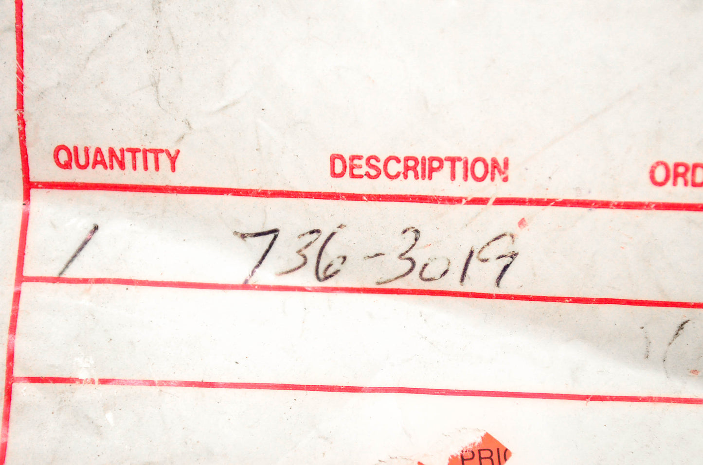 MTD 736-3019 Flat Washer NOS