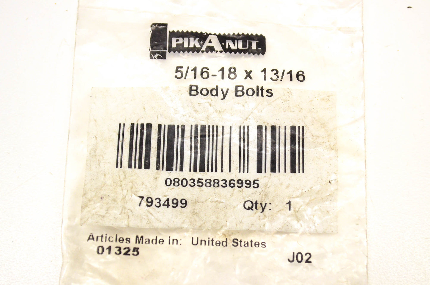 Dorman 793499 Body Bolt 5/16-18 x 13/16 NOS
