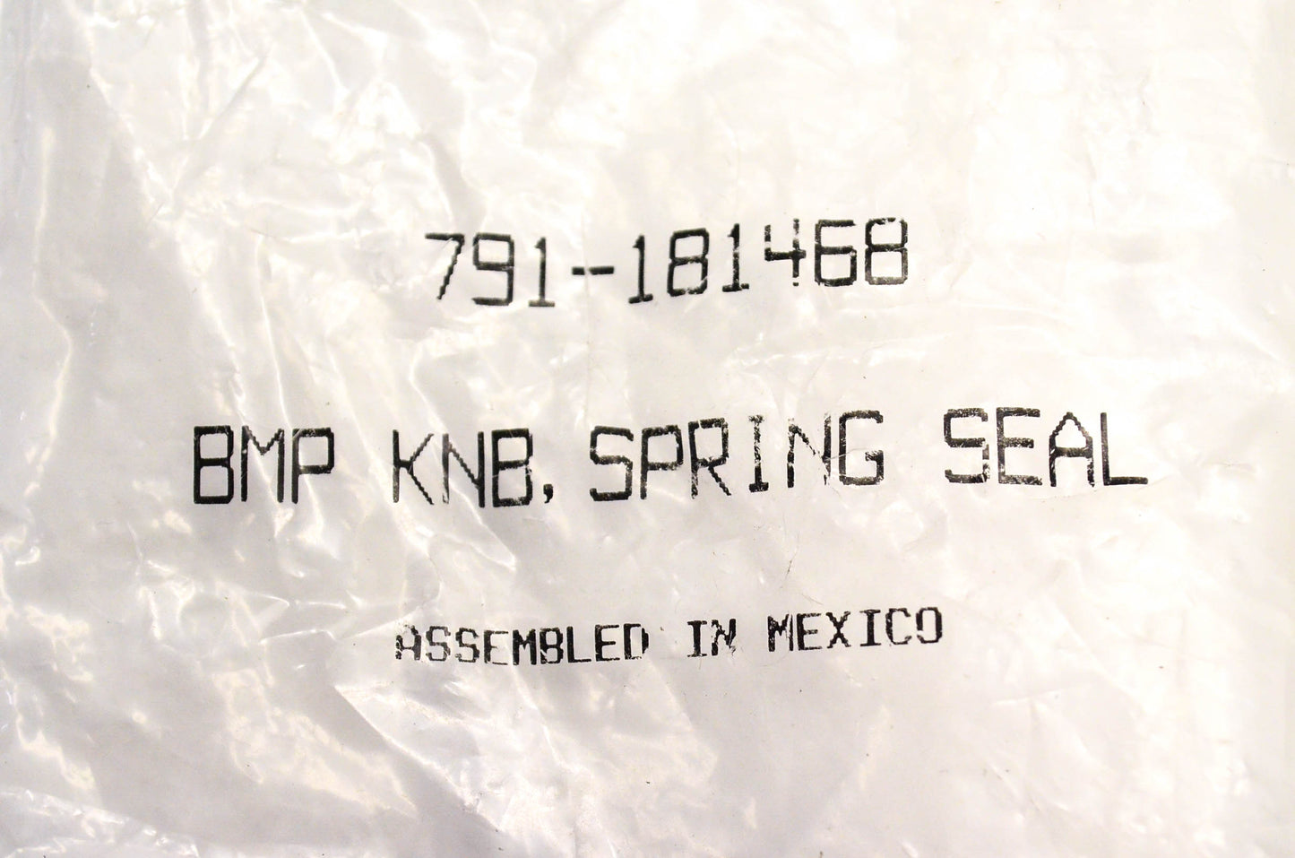 MTD 791-181468 Bump Knob Spring Seal NOS