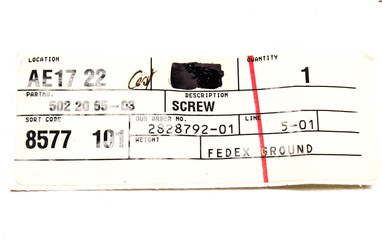 New OEM Husqvarna 502206503 Screw NOS