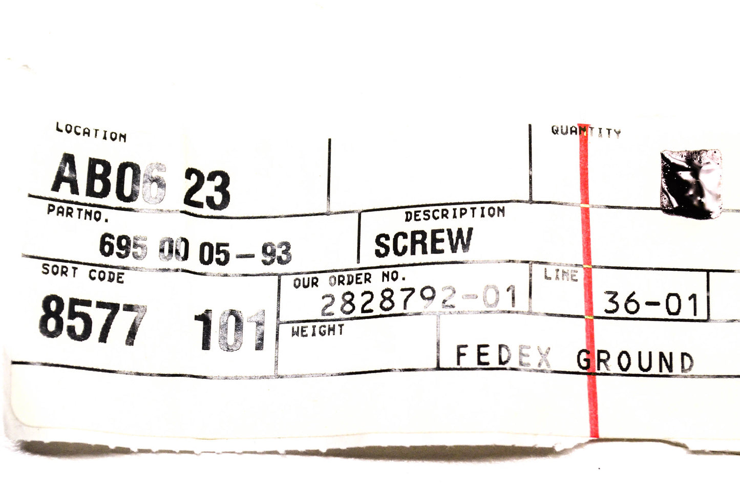 New OEM Husqvarna 695000593, 695 00 05-93 Screw NOS