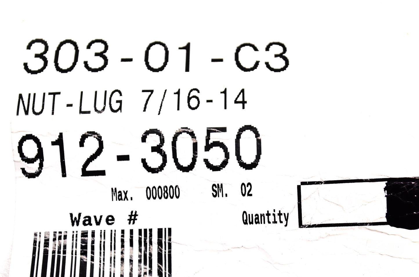 MTD 912-3050, 712-3050 Lug Nut NOS