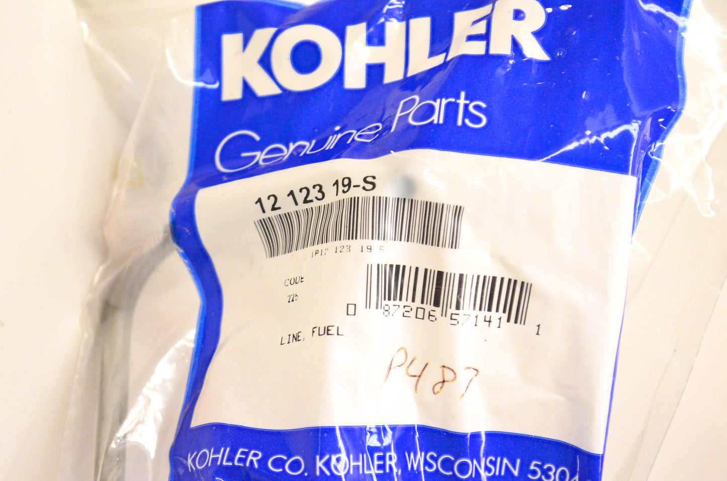 Kohler 12 123 19-S Fuel Line NOS