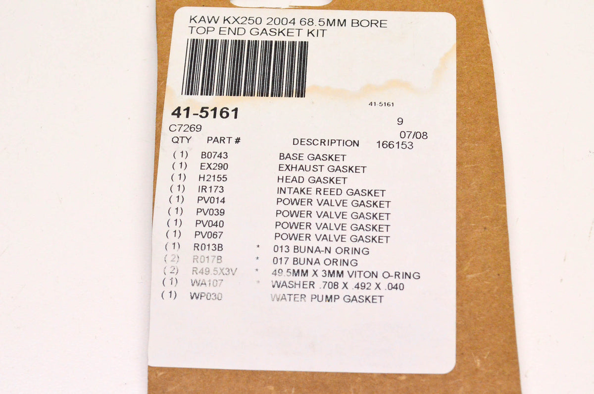 Cometic 41-5161, 166153, H2155 Gasket Kit NOS