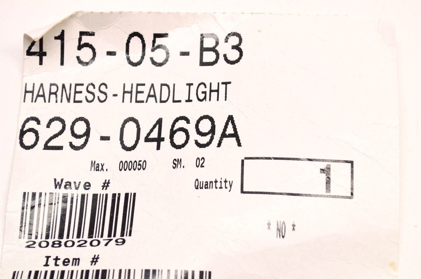 MTD 629-0469A Headlight Harness NOS
