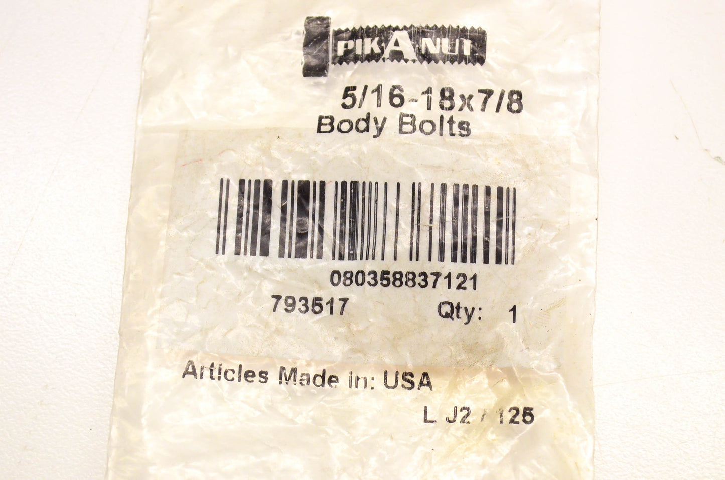 Dorman 793517 Body Bolt & Washer 5/16-18x7/8 NOS