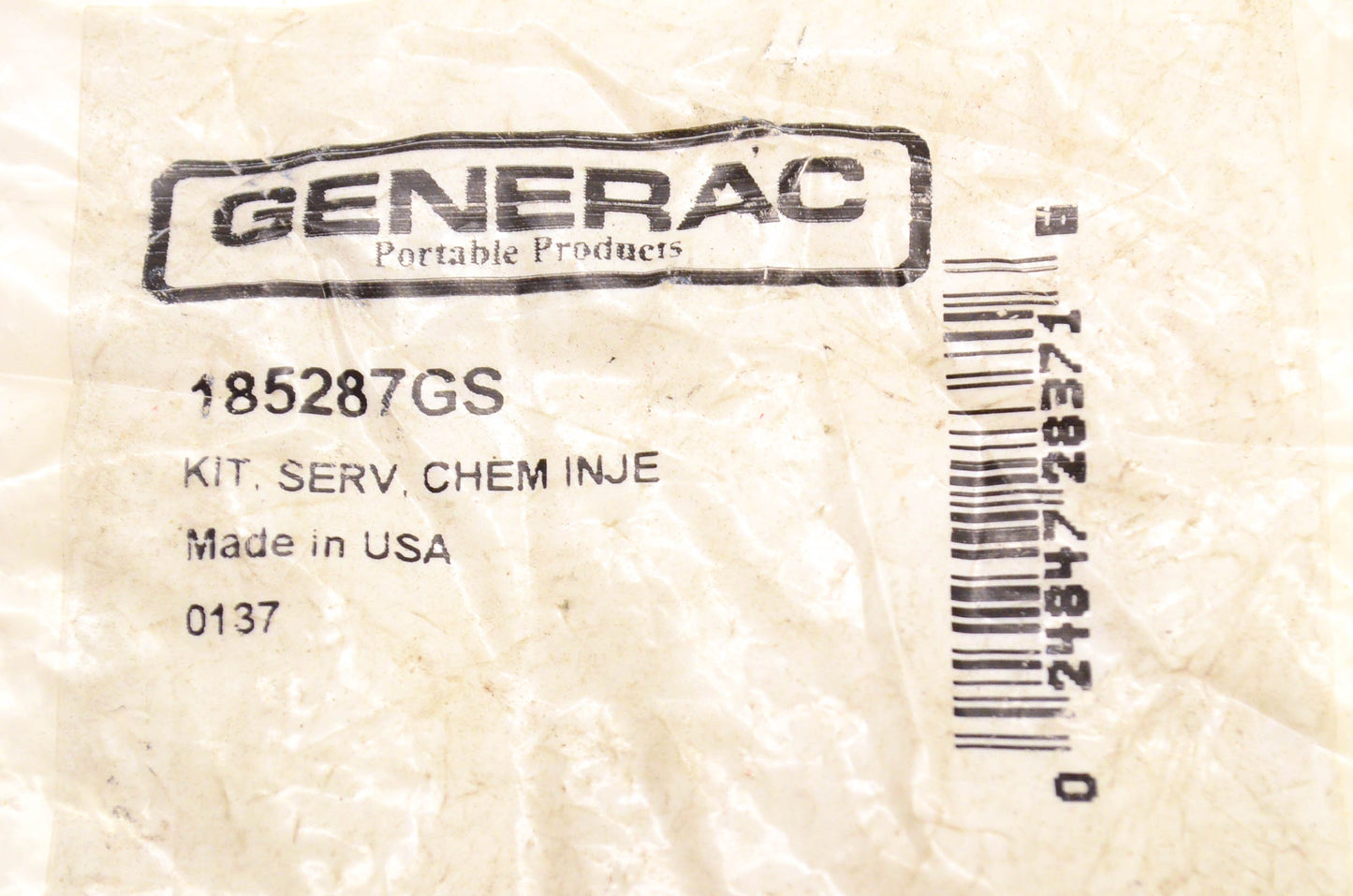 Generac 185287GS Chemical Injection Kit NOS