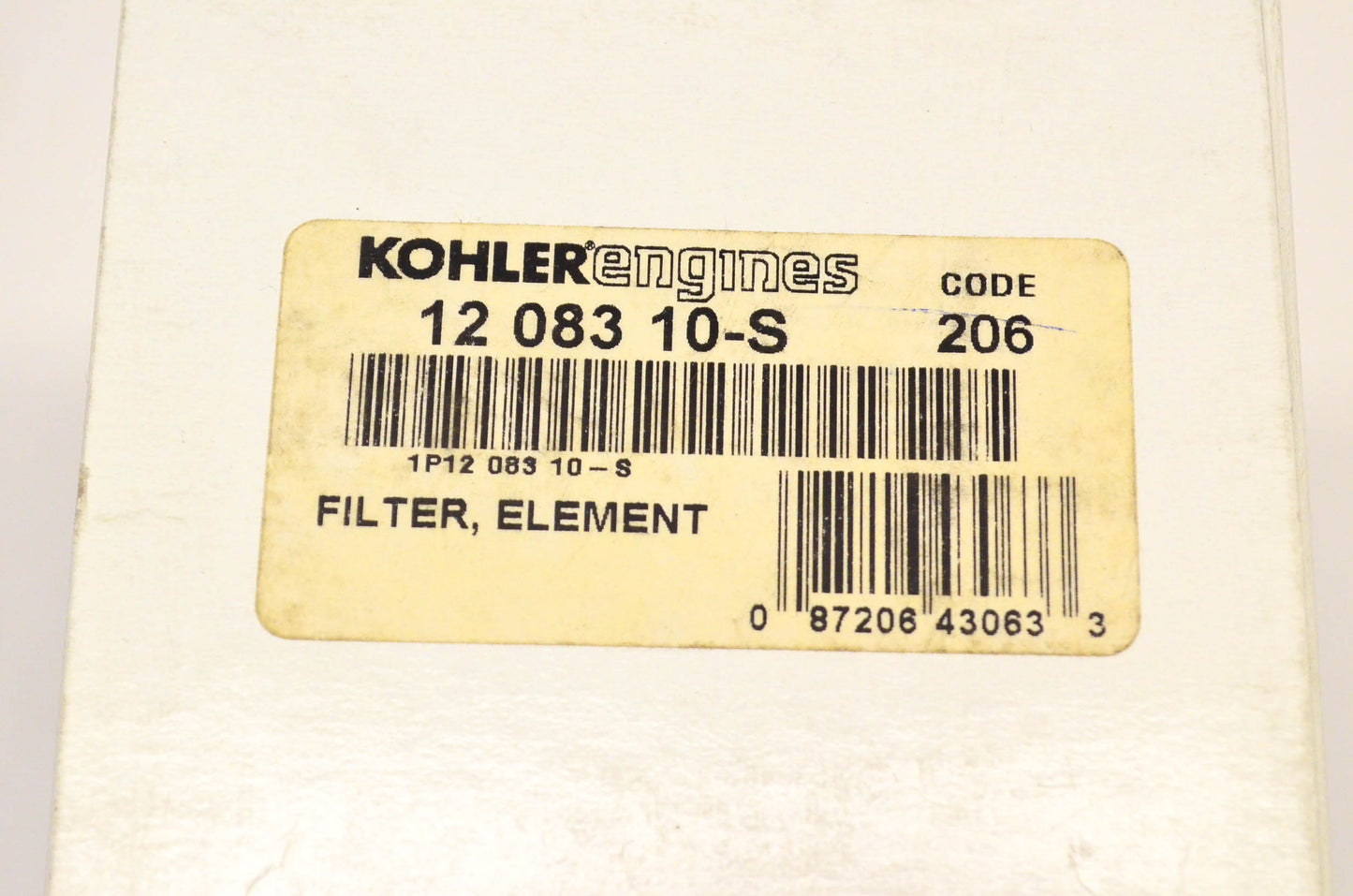 Kohler 12 083 10-S Air Filter Kit NOS