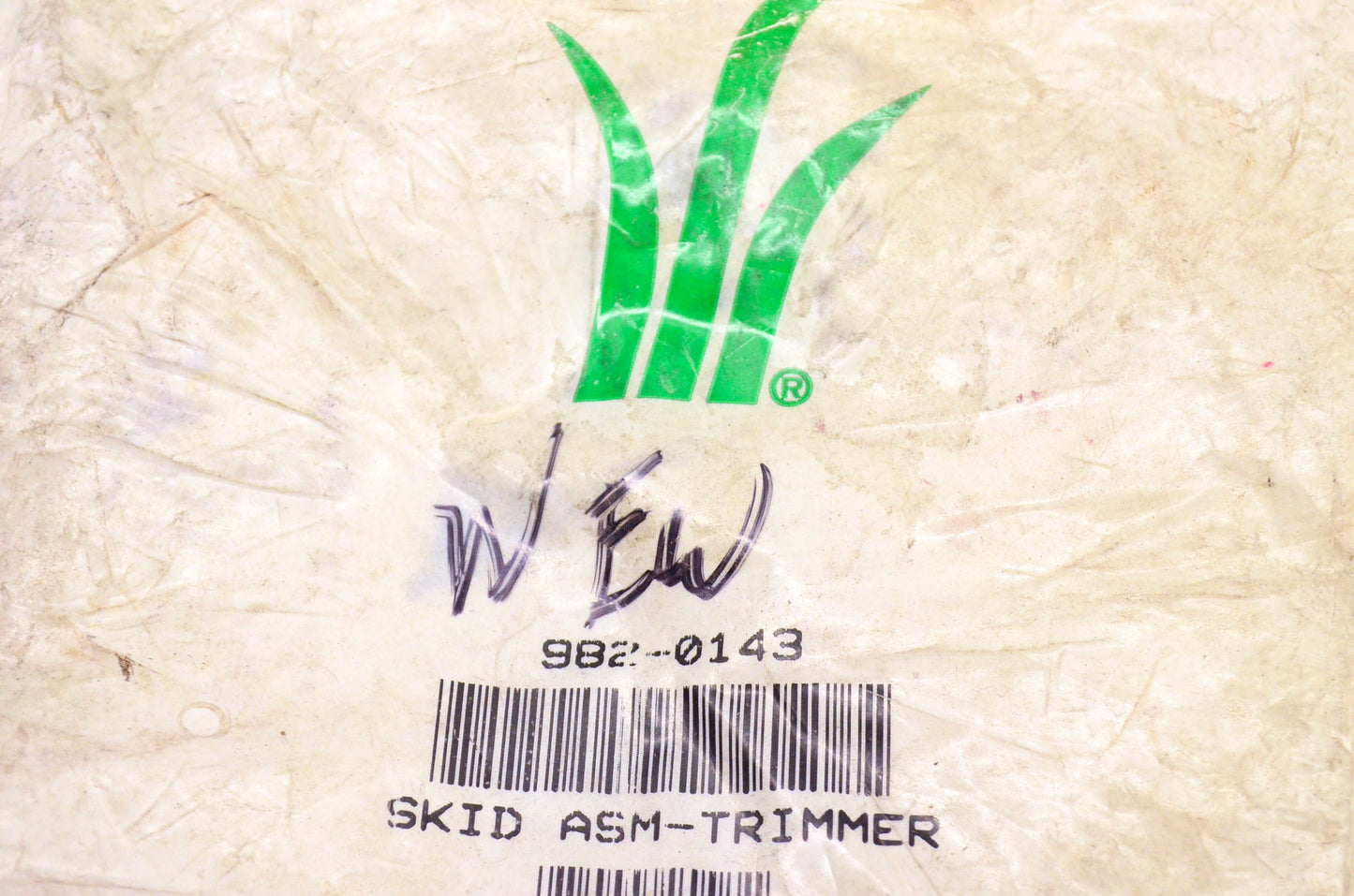 MTD 982-0143 Trimmer Skid Assembly NOS