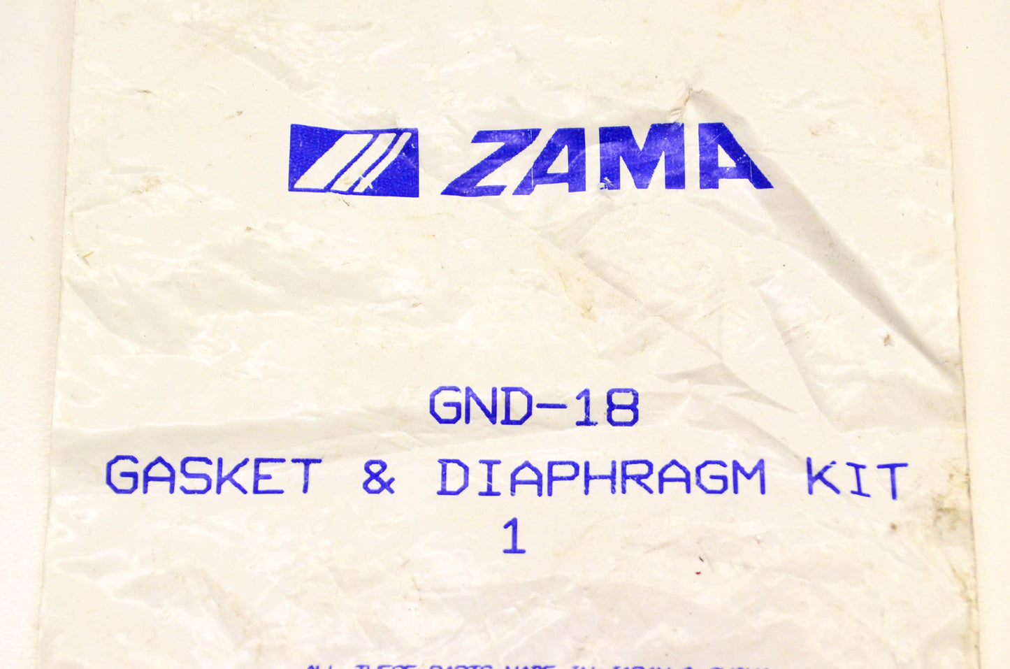 ZAMA GND-18 Gasket and Diaphragm Kit NOS