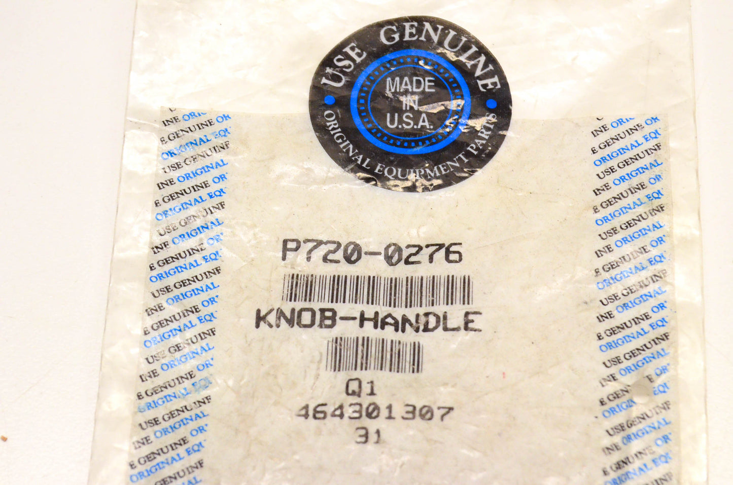 MTD 720-0276 Handle Knob NOS