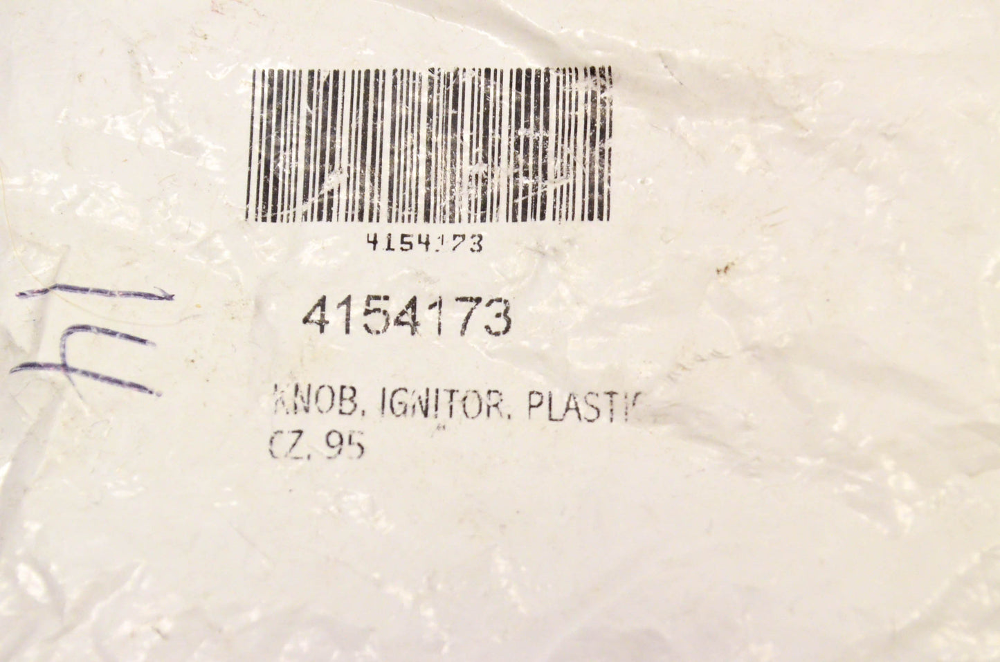 Aftermarket 4154173 Plastic Ignitor Knob NOS
