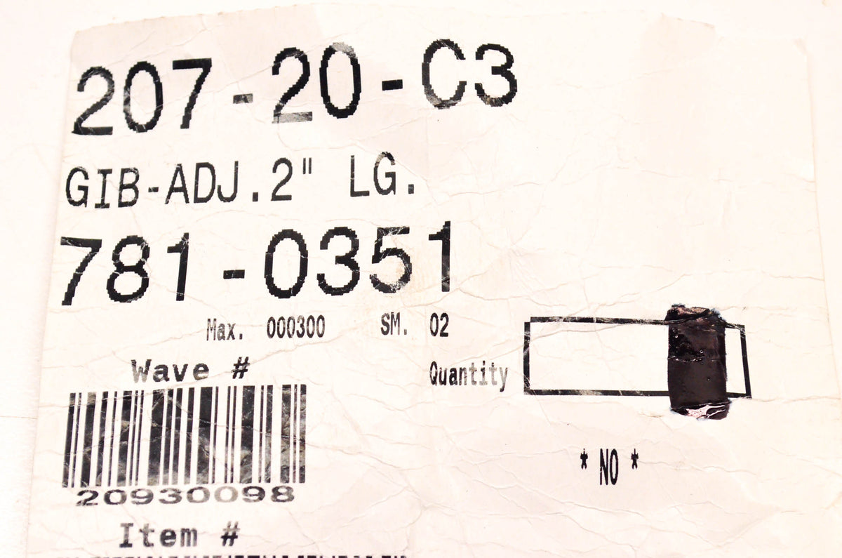 MTD 781-0351 Wood Splitter Gib 2 Inch NOS