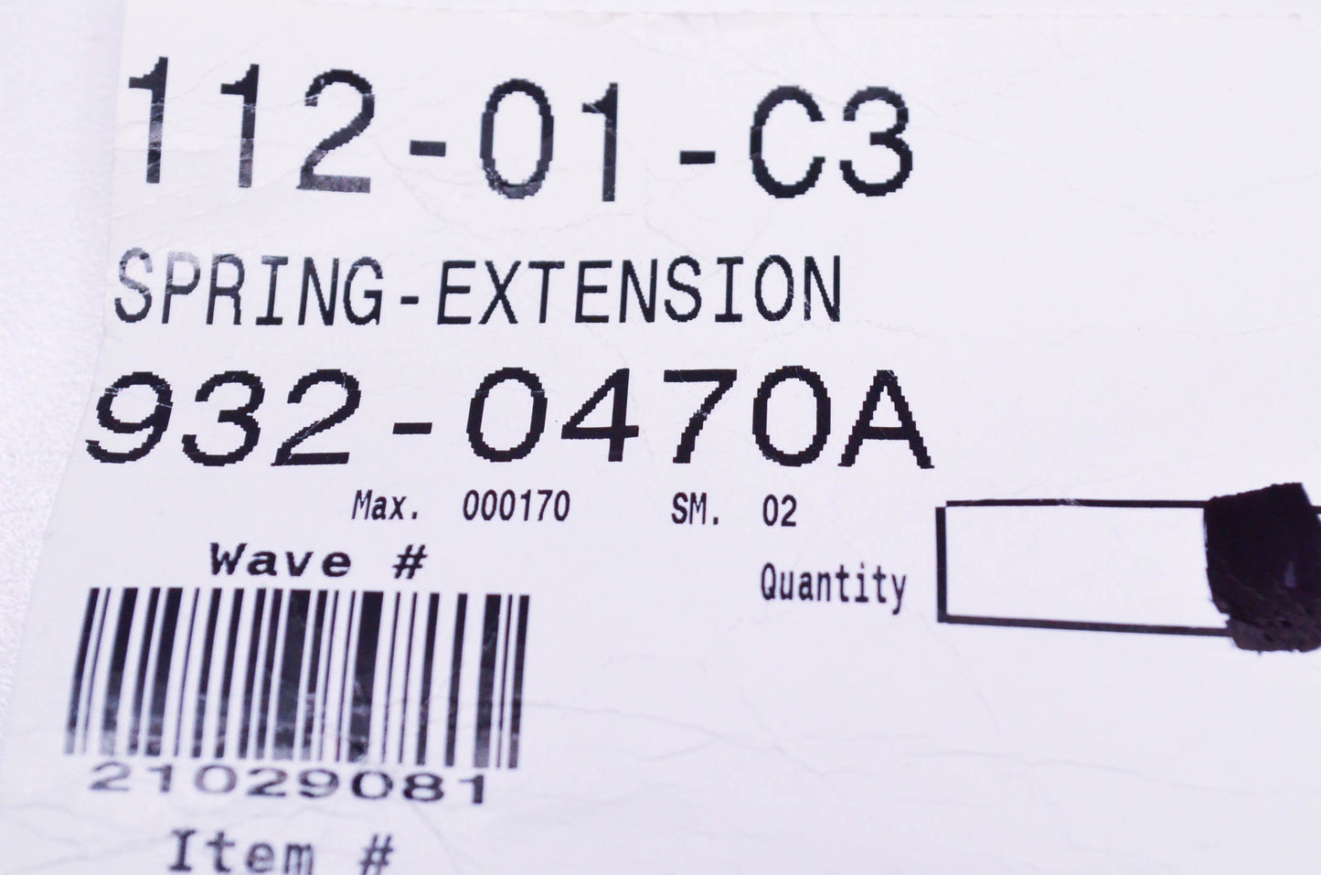 MTD 932-0470A Extension Spring NOS