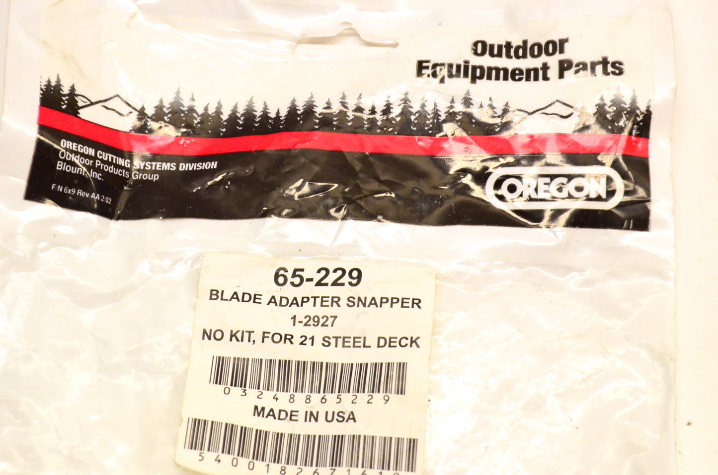 Oregon 65-229, 1-2927 Blade Adapter NOS