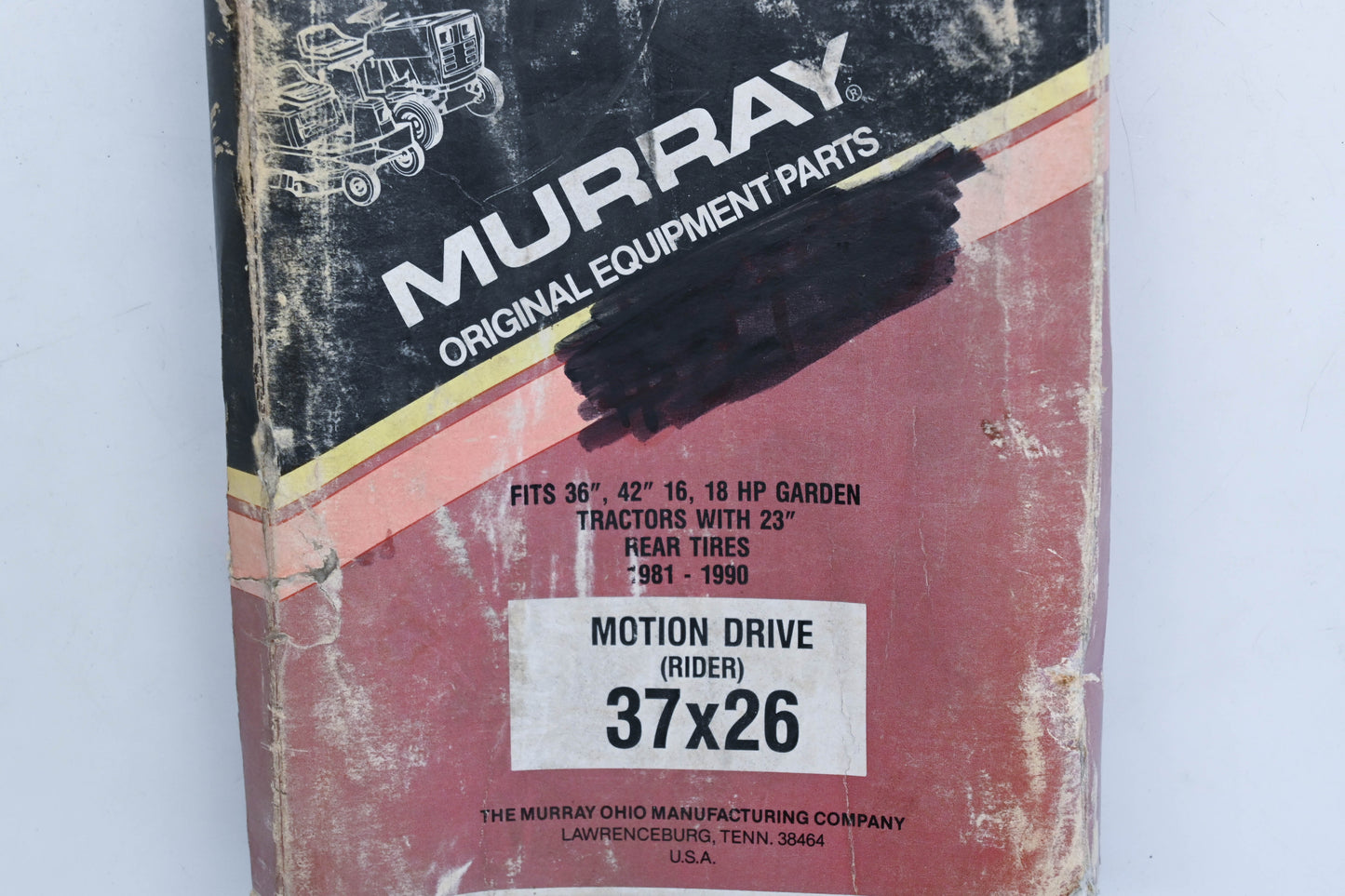 Murray 37X26 Rider Motion Drive Belt NOS