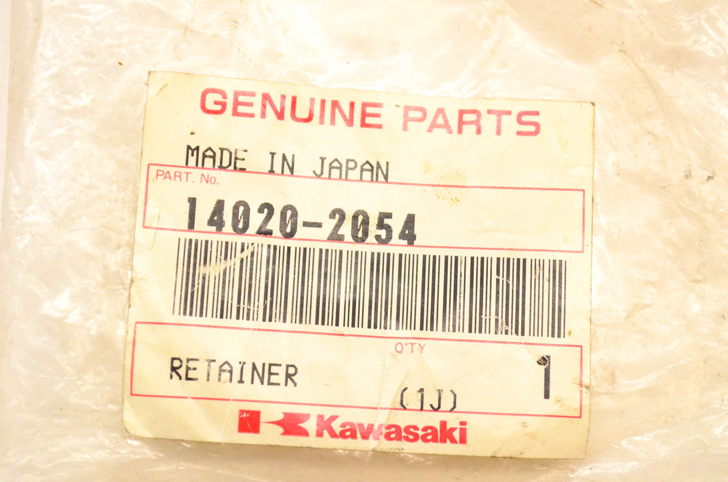New OEM Kawasaki 14020-2054 Retainer NOS