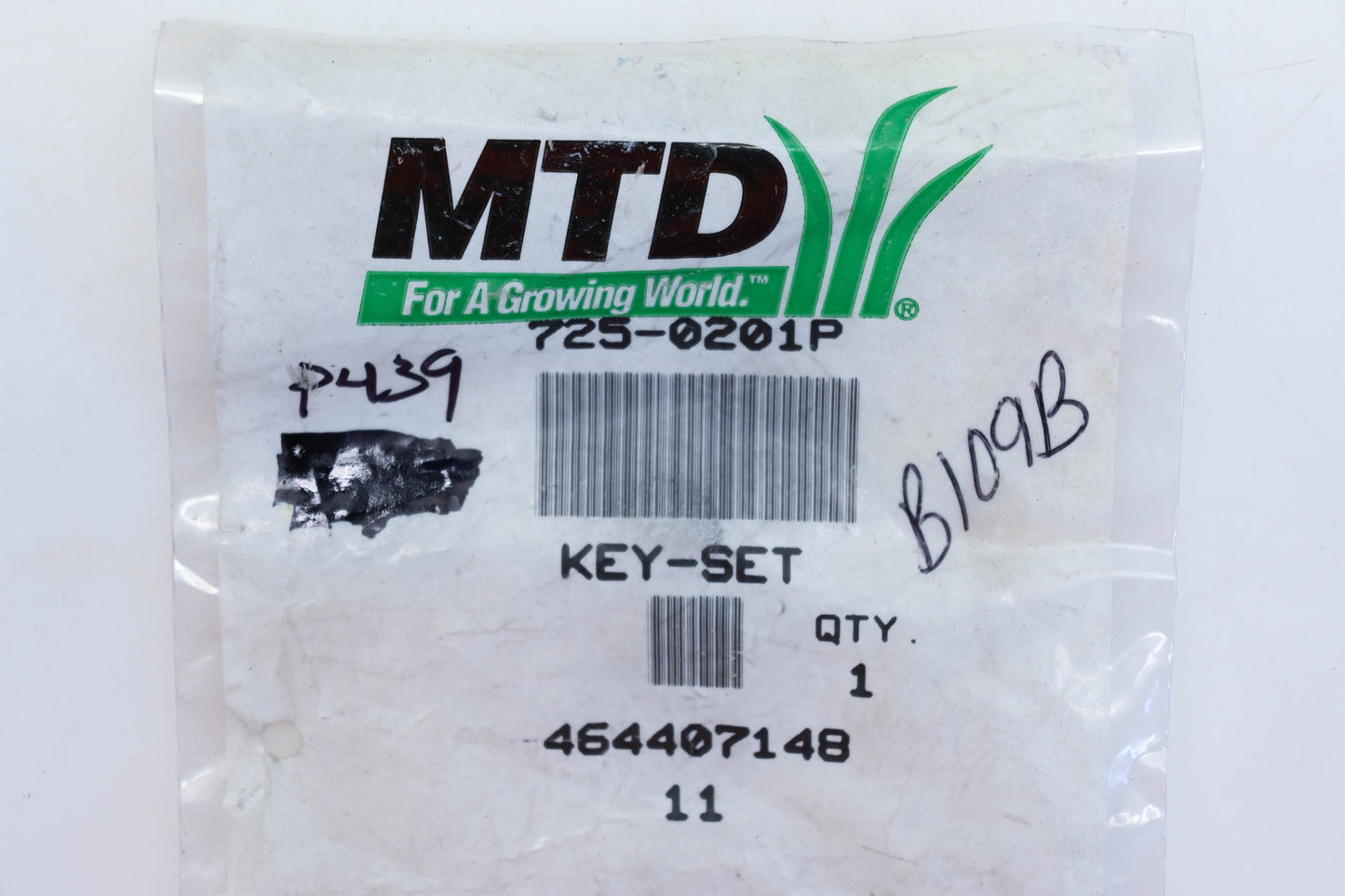 MTD 725-0201, 464407148 Ignition Key Kit NOS