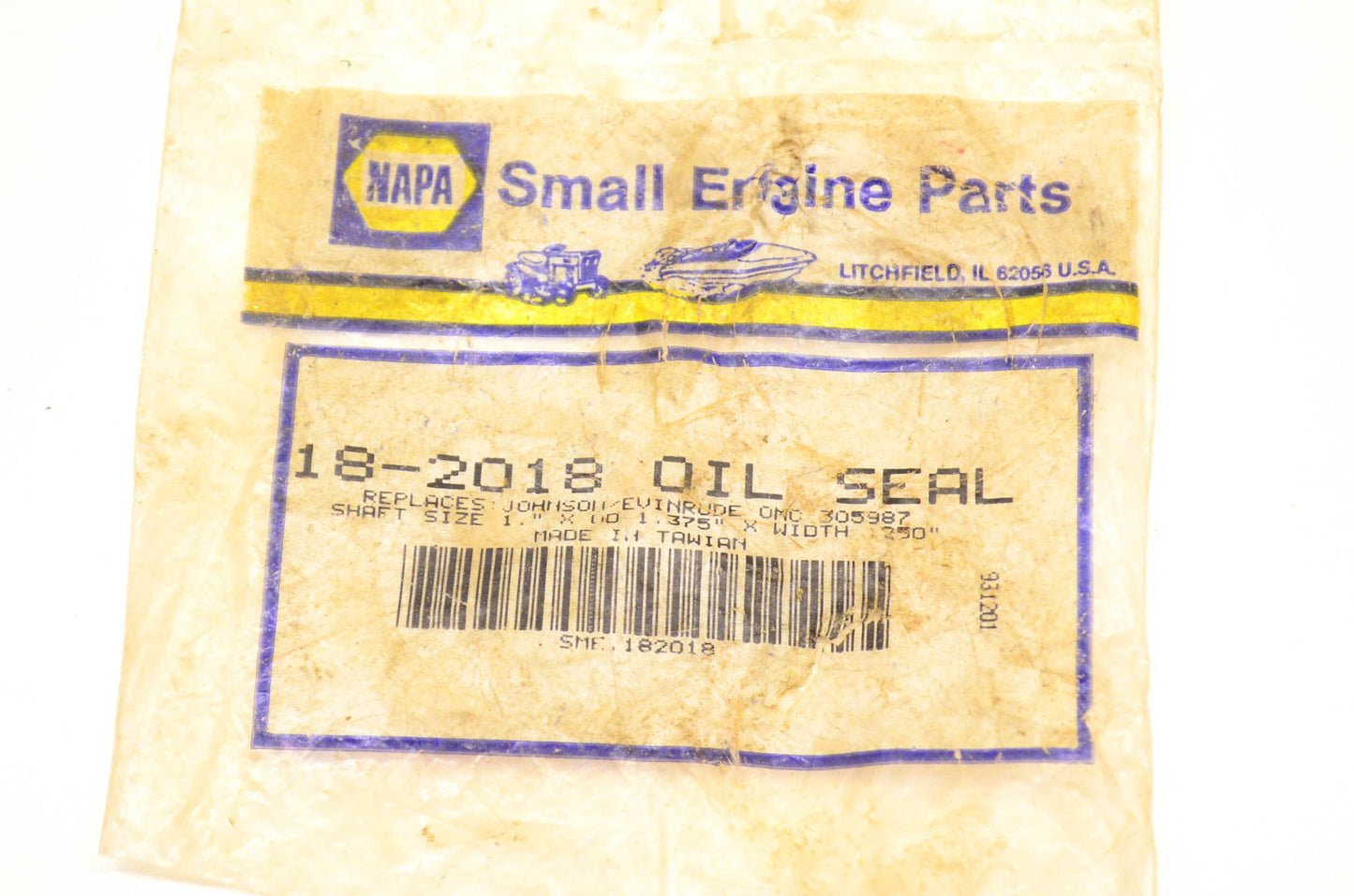 NAPA 18-2018, 305987 Oil Seal NOS