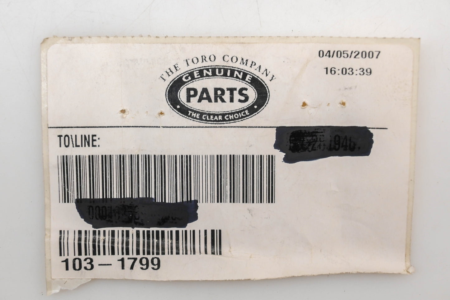 Toro 103-1799 90� Elbow NOS