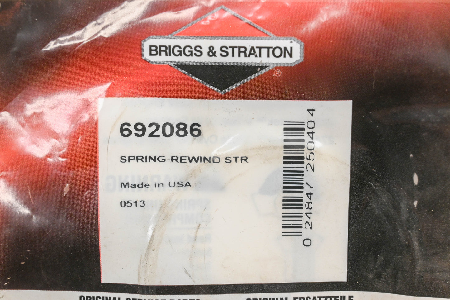 New OEM Briggs & Stratton 692086 Starter Rewind Spring NOS
