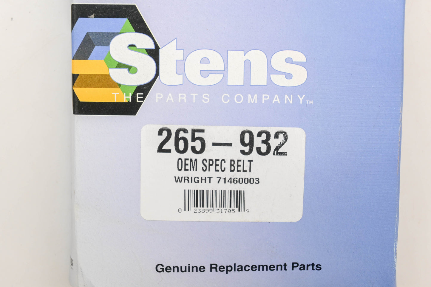 Stens 265-932, 71460003 Wright Stander V-Belt NOS