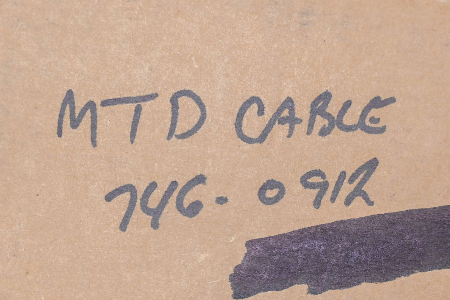 MTD 746-0912 Engine Control Cable NOS