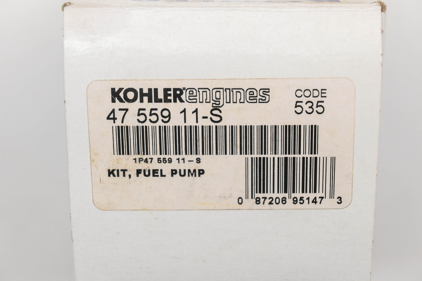 Kohler 47 559 11-S, 4755911-S Fuel Pump Kit NOS