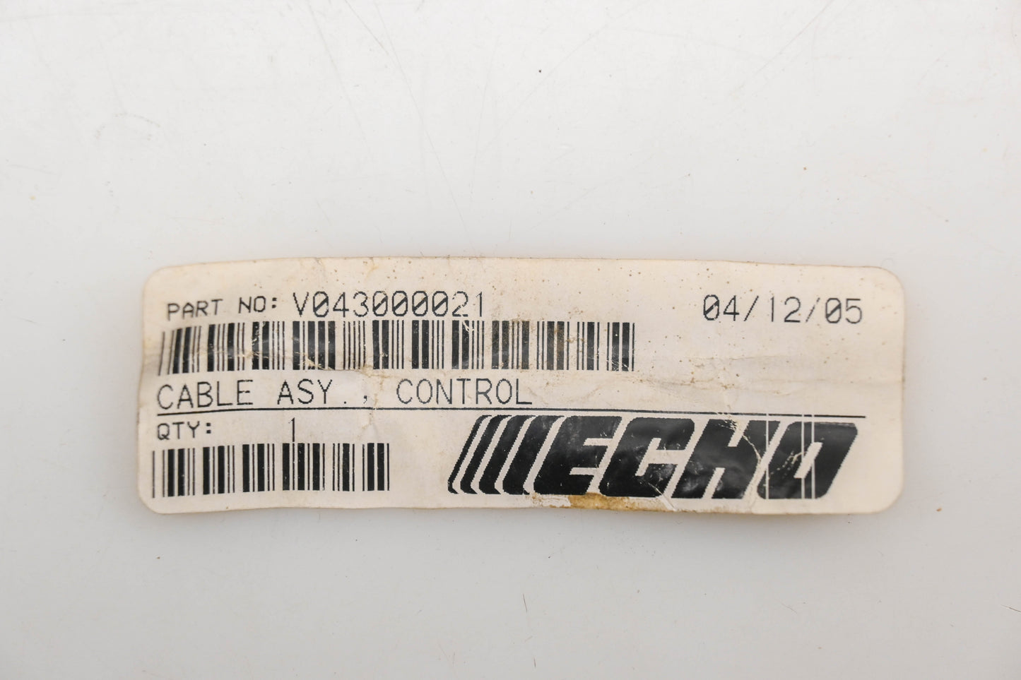 New OEM Echo V043000021 Throttle Cable Kit NOS