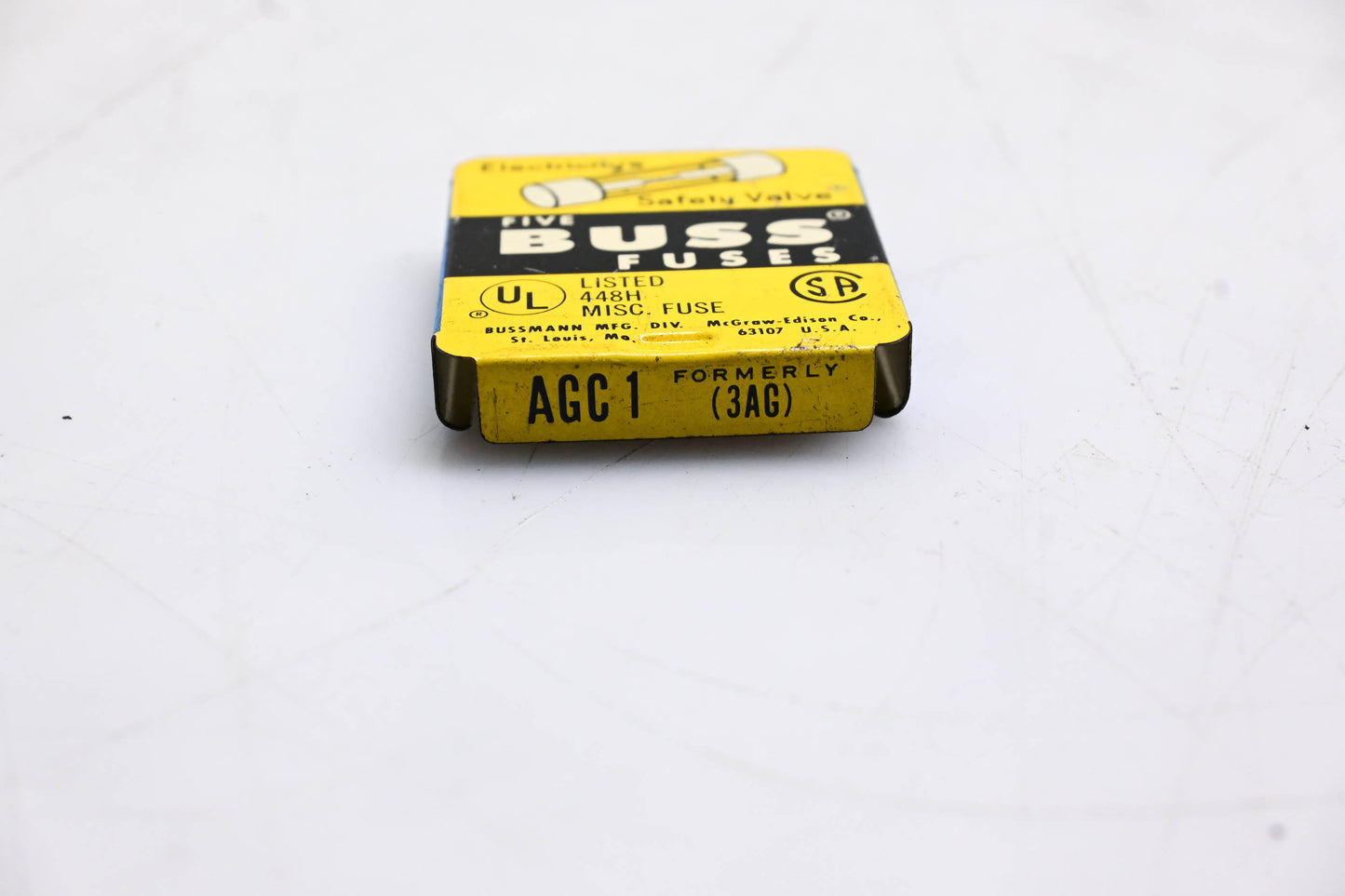 Eaton AGC-1 Bussmann Glass Tube Fuses Qty 5 NOS
