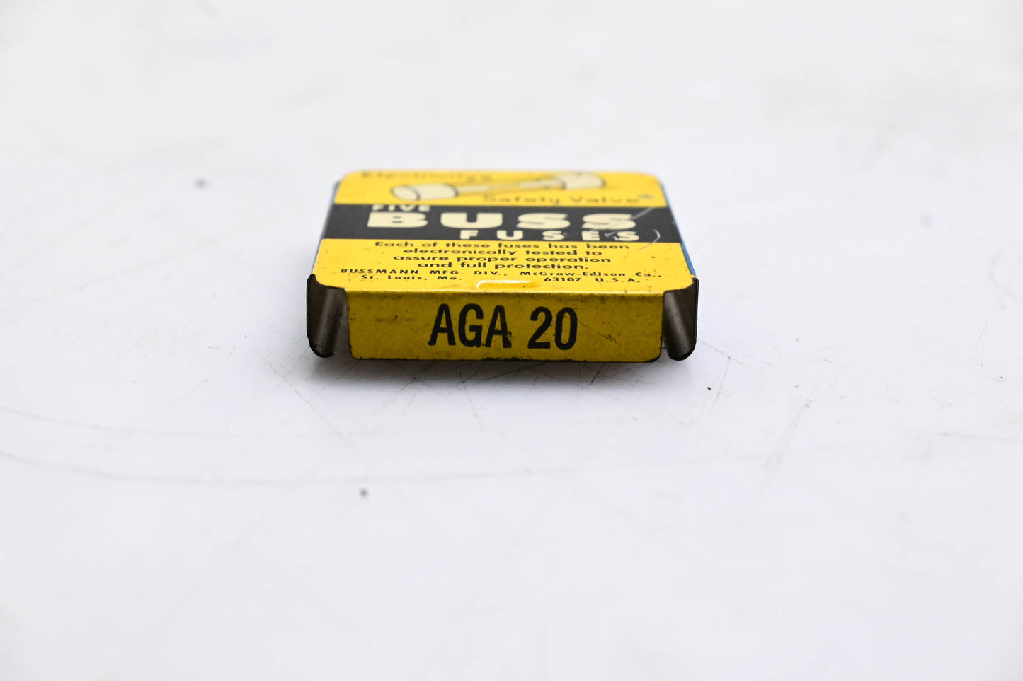 Eaton AGA-20 Bussmann Glass Tube Fuses Qty 5 NOS